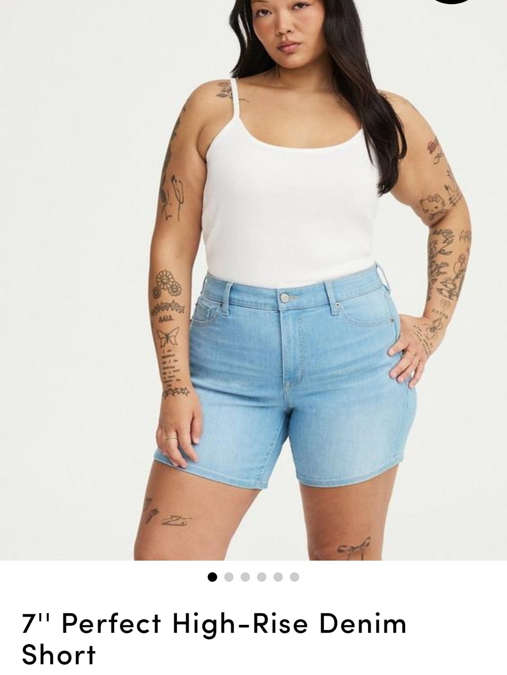 TORRID SIZE 18 Light Blue High-Rise Denim Shorts